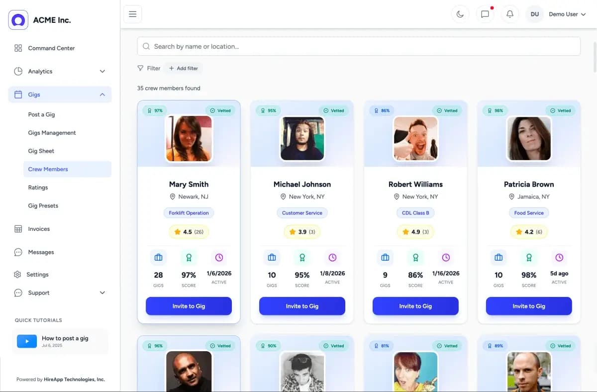 Elite Sourcing, Strict Vetting