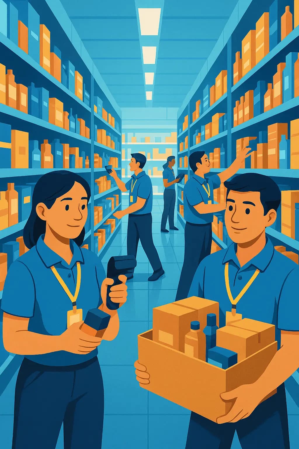 Precision matching, powered by data. illustration