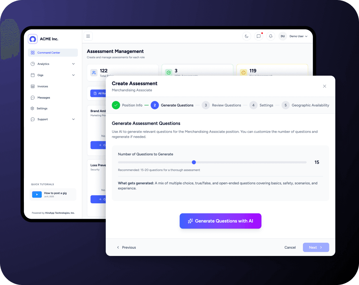 Verifying Work Skills